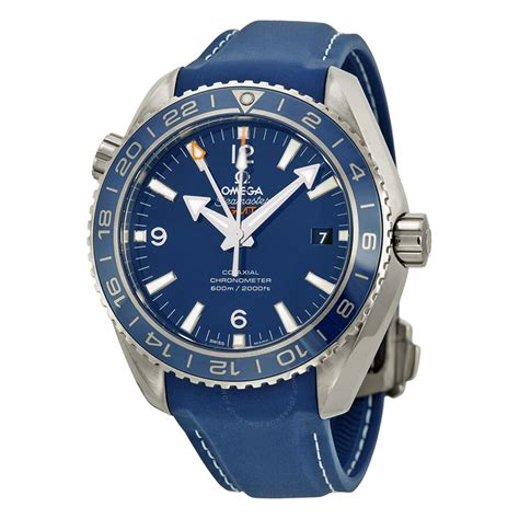 omega planet ocean titanium co-axial blue dial men& 39|omega planet ocean watches.